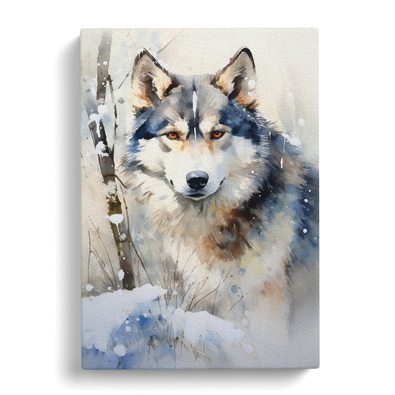 Husky Informel - Wrapped Canvas, 50cm H x 35cm W x 3cm D