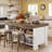 Wood Kitchen Island With Storage Shelf, 55.12" Farmhouse Kitchen Prep Table For Dining Room-1765606559
