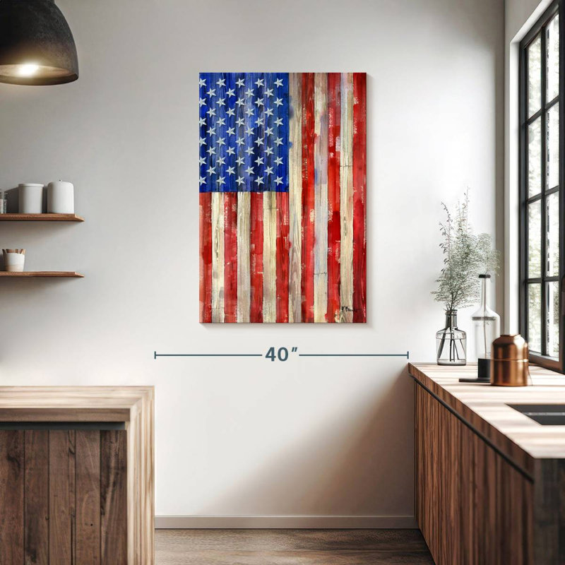 Drapeau américain Borges vertical I, H 39 po x l 26 po