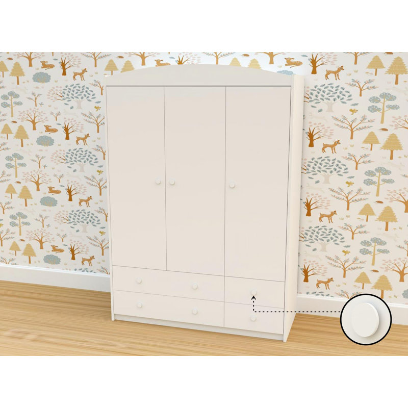 Sz09-a cabinet, white, blue handle, White