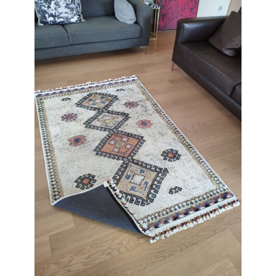 Mathai Performance Washable Moroccan Indoor / Outdoor Rug