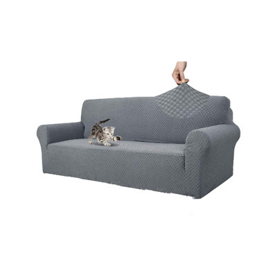 Polyester Box Cushion Sofa Slipcover