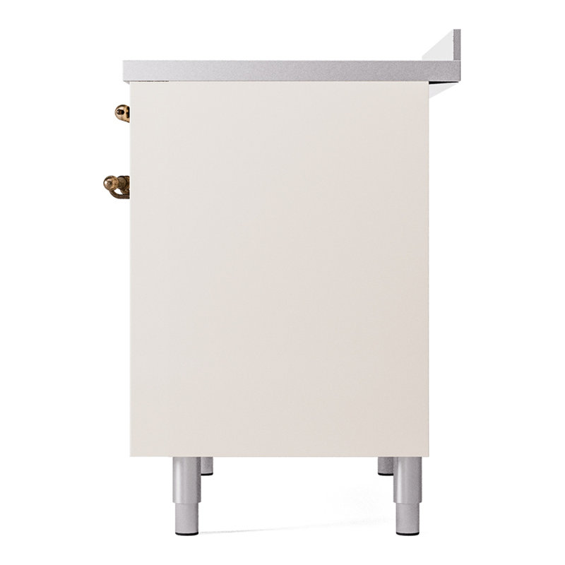 ILVE Nostalgie II 40 in Induction Range, Antique White/Bronze