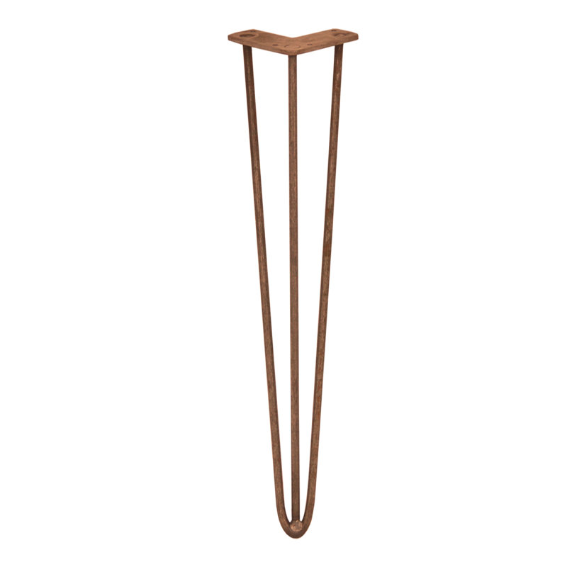 Styer Table Leg, Rose Gold, 71cm H x 11cm W x 8cm D