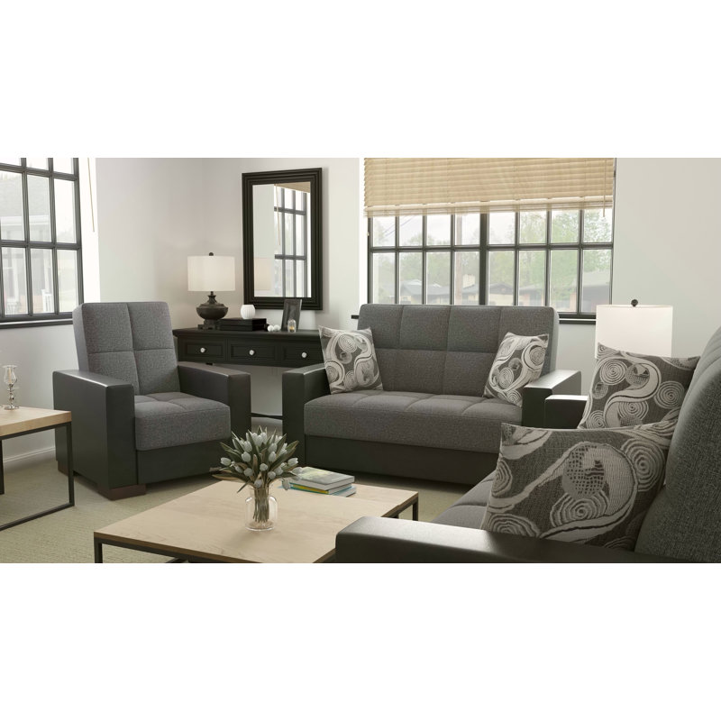 Causeuse convertible avec rangement Primenest Zenaero avec rangement, parfaite pour les petits espaces et une utilisation polyvalente