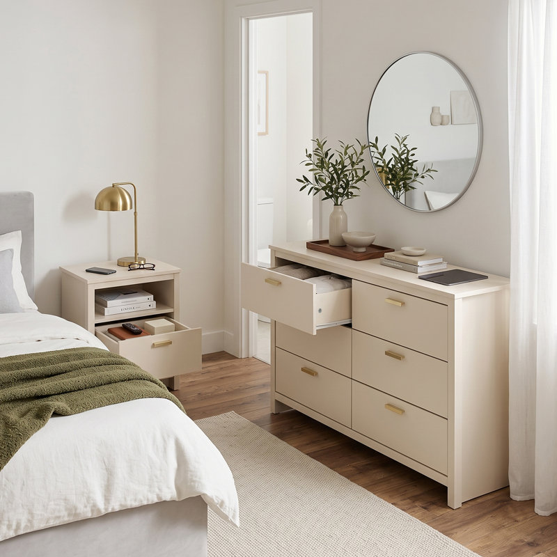 BONNY Piece Bedroom Set, Natural