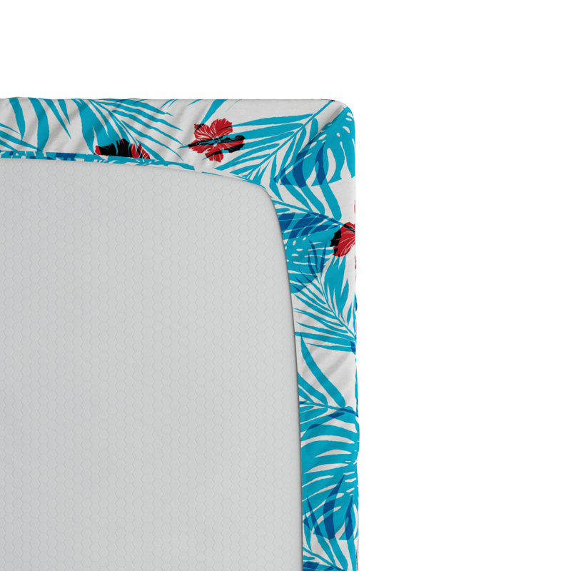 Microfiber Floral Fitted Sheet, Full Fitted Sheet