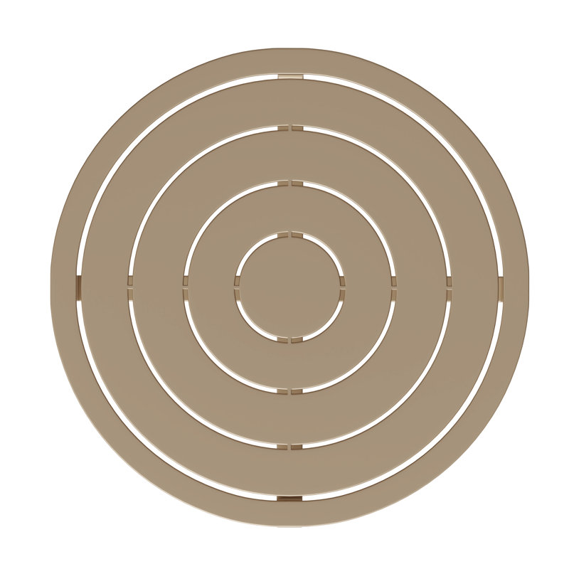 Round End Table, Almond Bark