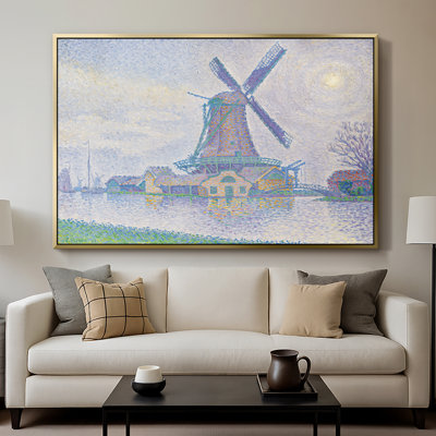 Moulin d'Edam (Moulin d'Edam), 1896 - Paul Signac, toile tendue avec châssis