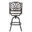 Tabouret pivotant en fonte d'aluminium