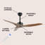 Ventilateur de plafond 50 "à 3 pales avec télécommande Artisha-521074713