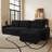 Corduroy Tufted 3-Seat Sofa Spacious Seats L-Shaped Apartment Couch-117494391