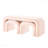 Set Of 3 U-Shaped Modern Bench - Teddy Upholstered Ottoman-563253254
