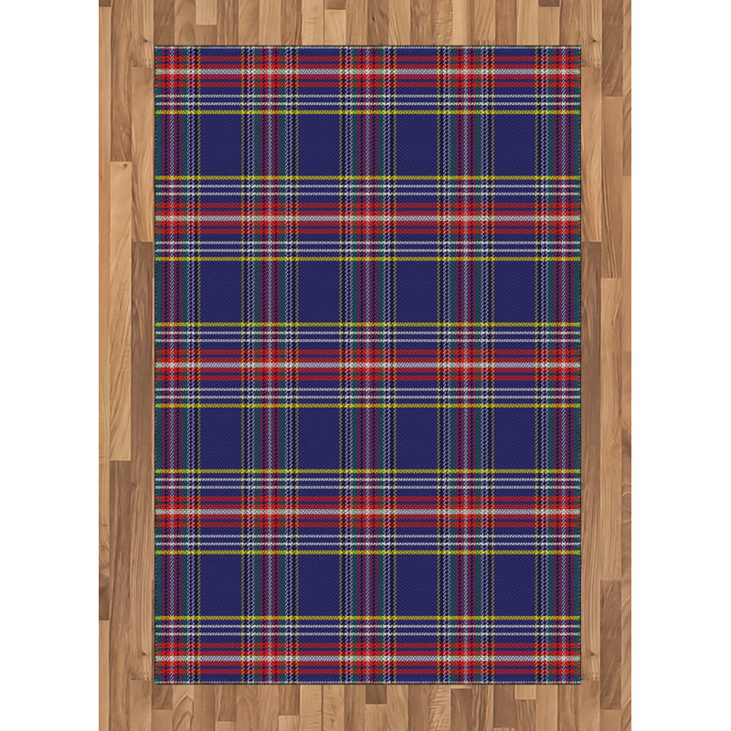 Skyla Plaid Hand Woven Area Rug, Rectangle 120 x 180cm