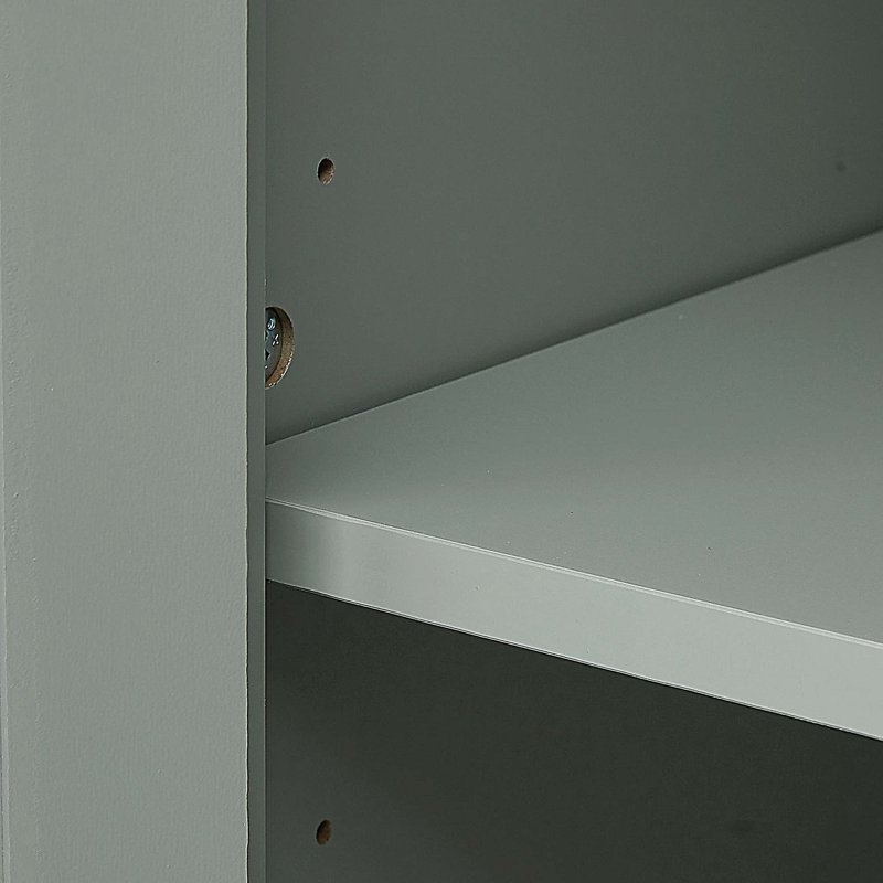 Bathroom Storage Cabinet with Two Drawers, Grey