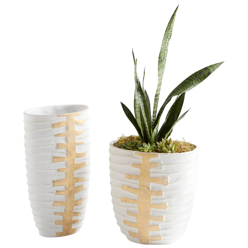 Luxe Vessel Terracotta Table Vase, 20.25" H x 11.5" W x 7.75" D