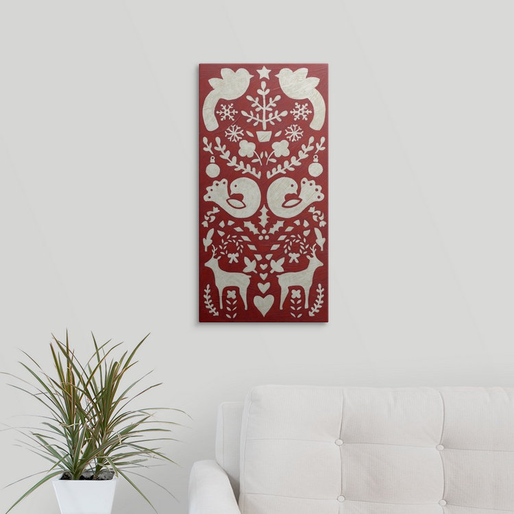 « ii » chariklia zarris, impression Christmas Joy, H 24 po x l 12 po x P 1,5 po, Toile