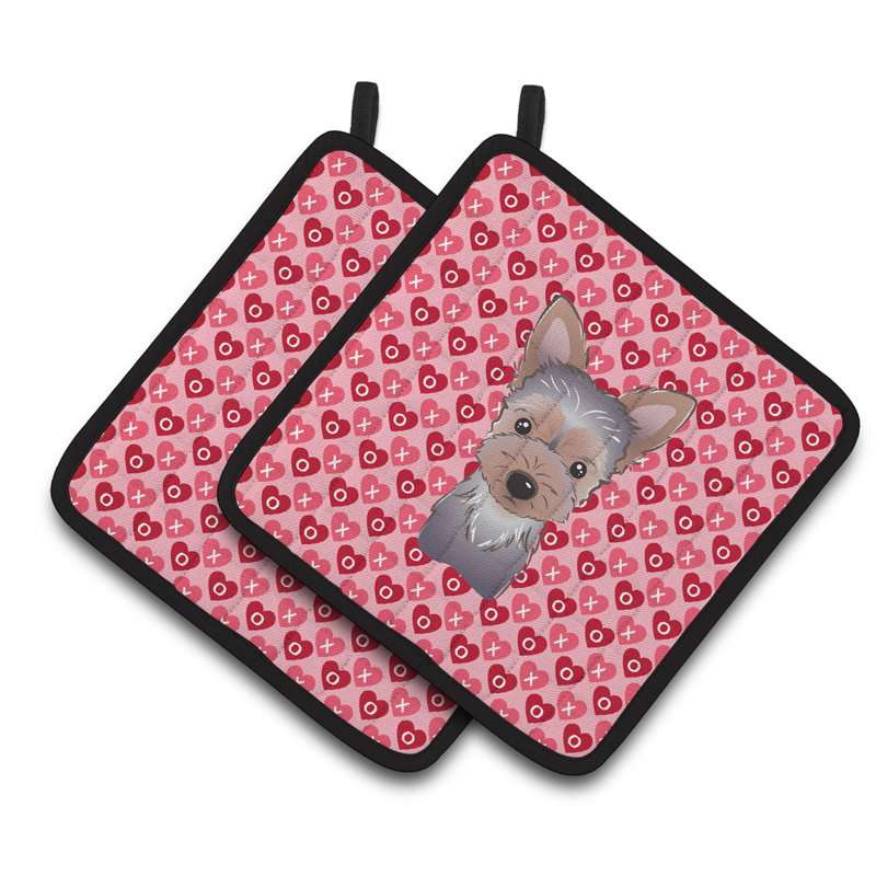 Cuisinier poignée chiot à la dame de yorkie de caroline trésors