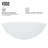 Giovanni Glass 17" L 17" W 6" H Round Vessel Bathroom Sink-88664096