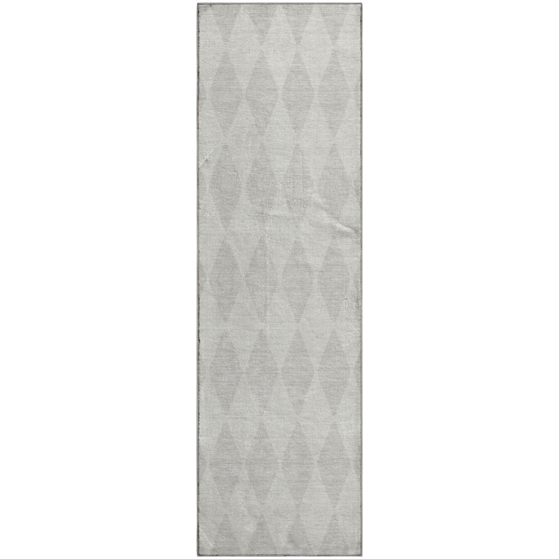 Premium Machine Washable Cerrito AMF578 Ivory Rug, Runner 2'3" x 7'6"