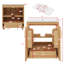 Meuble-lavabo de 30 po avec lavabo, meuble-lavabo en bois 30 po avec rangement de porte multifonctionnel et tiroir coulissant, fermeture en douceur