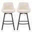 Absalom 65cm H Swivel Linen Counter Stool-1438435678