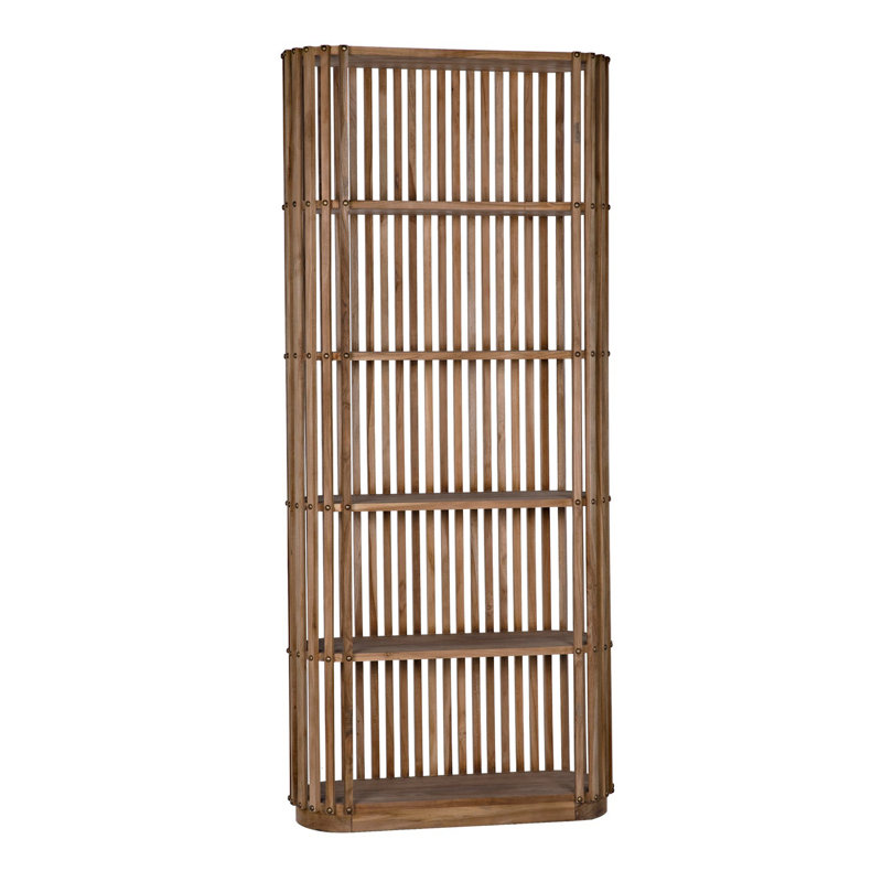 Opal Solid Wood Etagere Bookcase