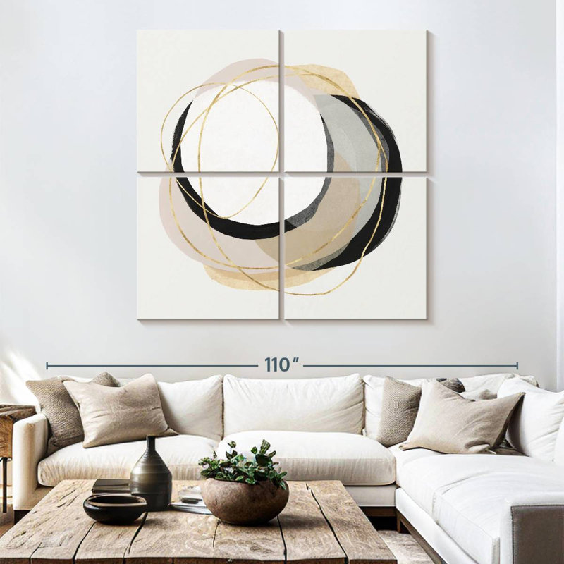 Avery Ring Of Gold I, 74" H x 74" W