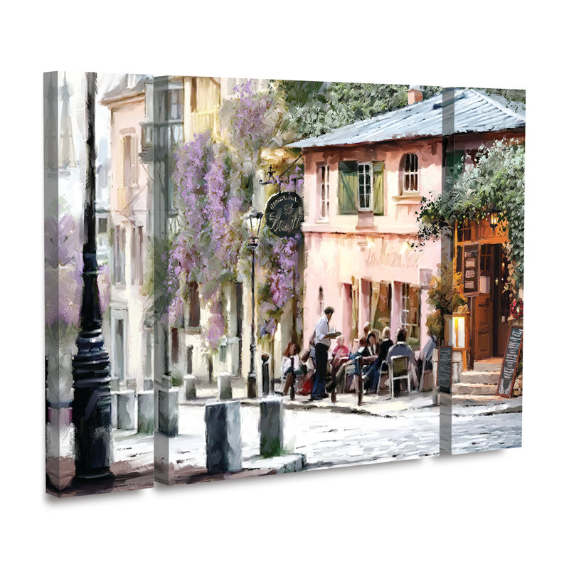 " Sunshine Cafe " by The Macneil Studio 3 - Pieces, 24" H x 32" W x 2" D