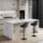 Adjustable Height Bar Stools, Modern Faux Leather 360° Swivel Chairs With Backrest For Kitchen Or Dining-1460101784