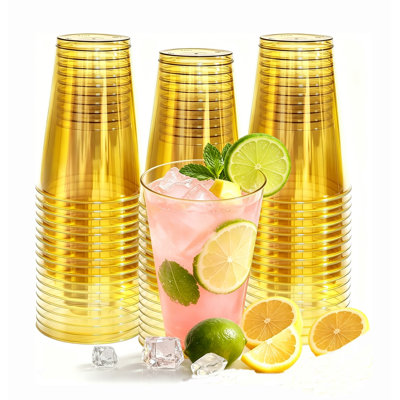 12 tasses en plastique jetables 12 oz