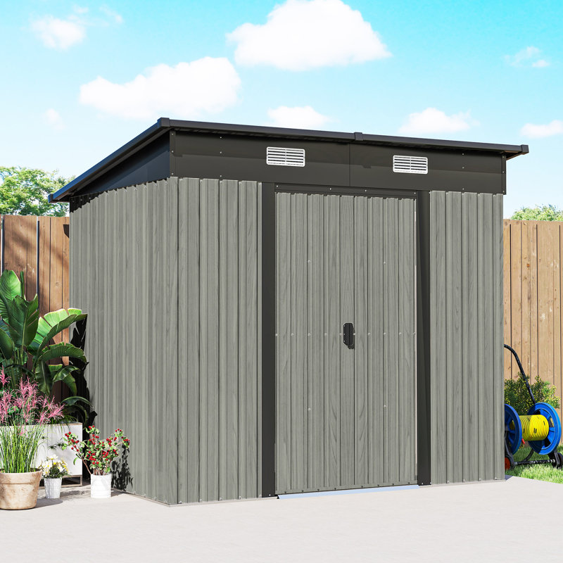 Garden Storage Shed, Grey