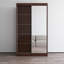 Garde-robe en wengé avec miroir Aria-273860308-401546224