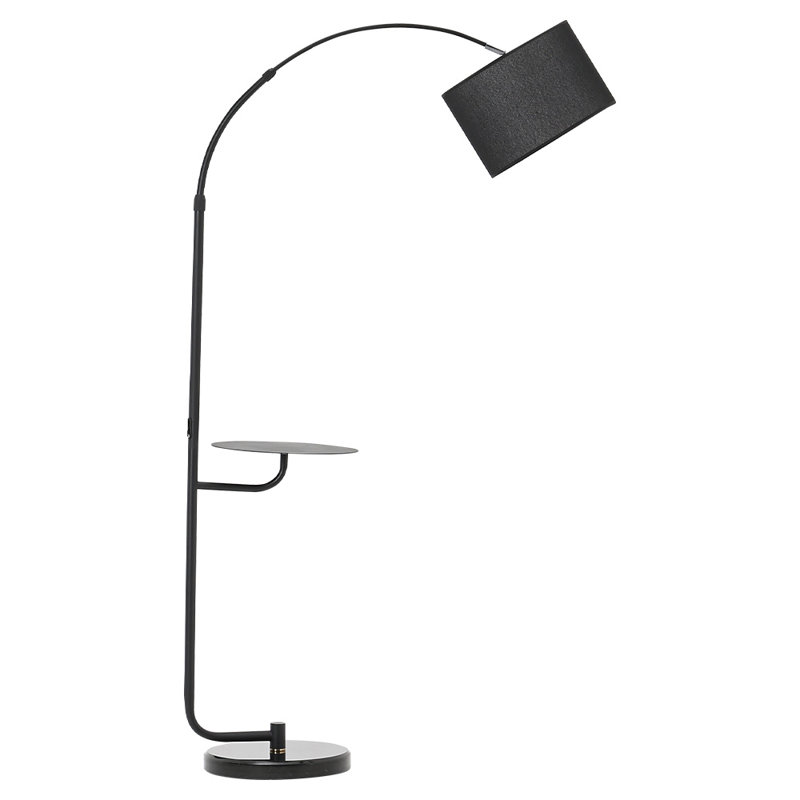 Kellswater 180cm Black Arched Floor Lamp