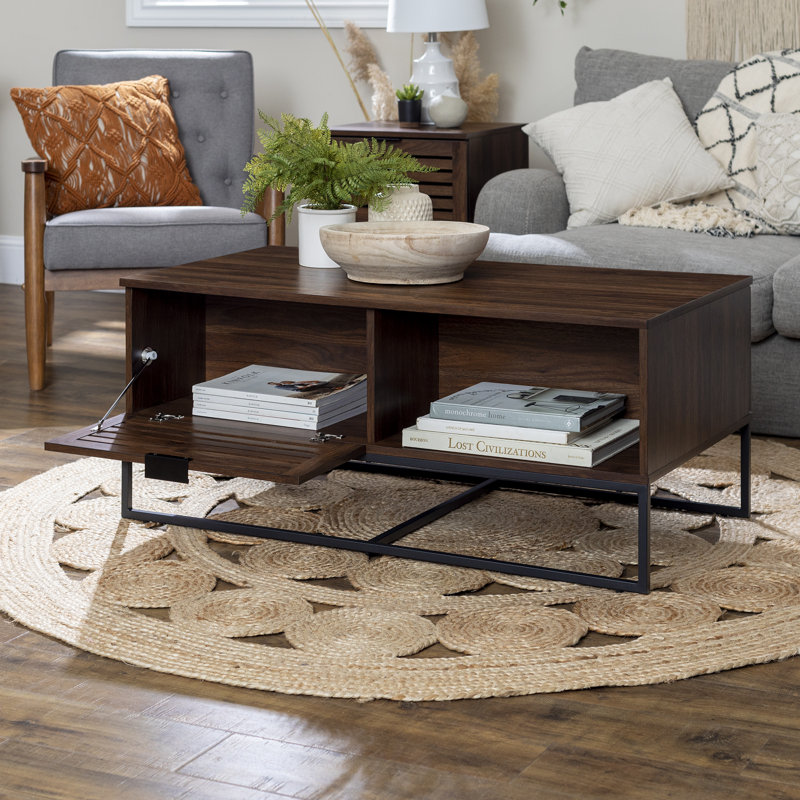 Ensemble de tables basses 3 pièces Irnaat, Noyer foncé