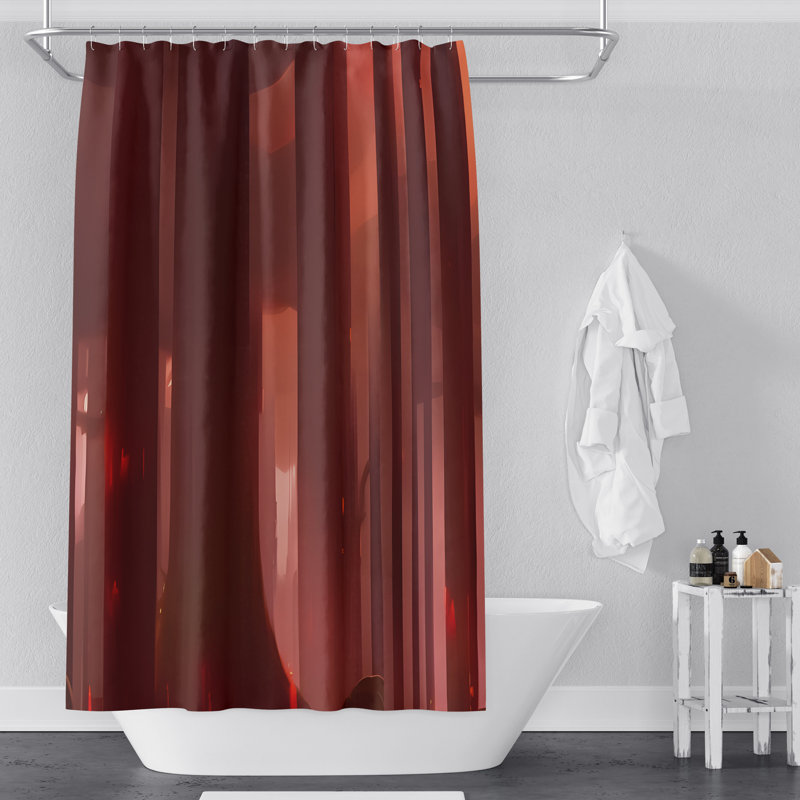 Striped Shower Curtain, 72" H x 70" W