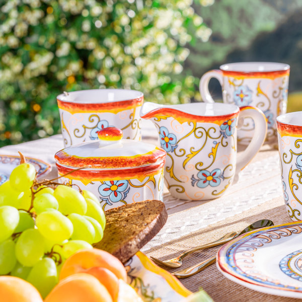 Euro Ceramica Duomo 3 Piece Breakfast Accessory Set & Reviews | Wayfair