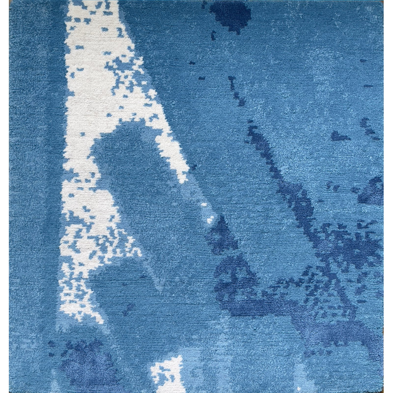 VSU Rugs Hand Loomed Abstract Area Rug, Rectange 6' x 9'
