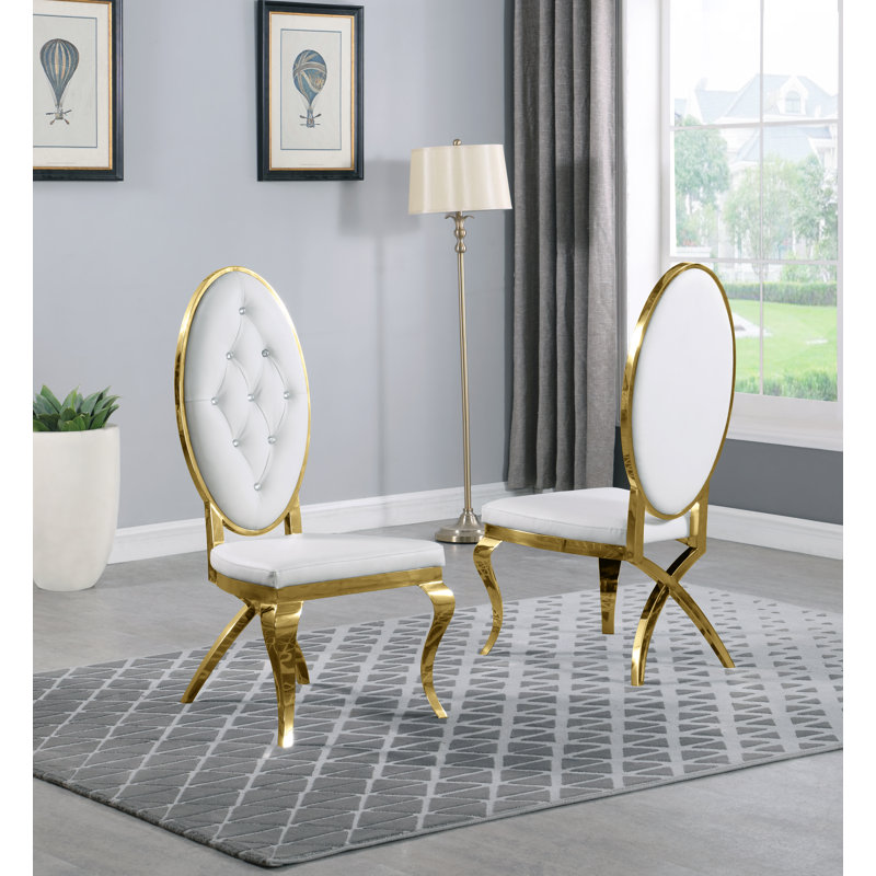 Chaise d'appoint Malinowski, Blanc