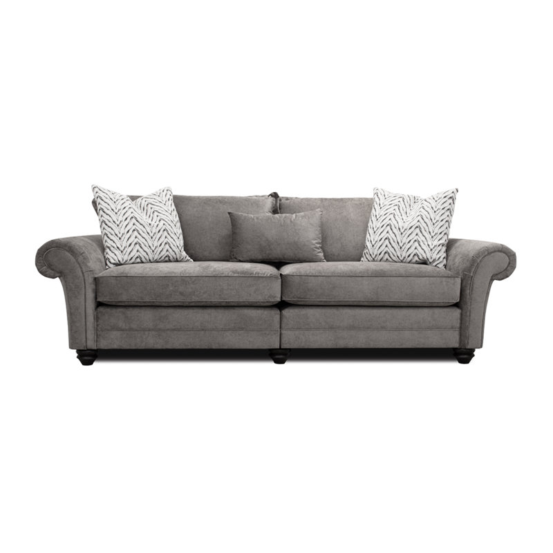 Dalton Textured Wave Sofa- Made in the UK, 2, Grey