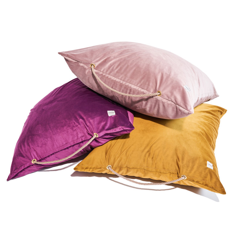  Lit pour chien, velours rose moyen lavable, Rose, L 30 po x l 30 po