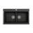Baveno Lux 33.75'' L Dual-Mount Double Bowl Granite Kitchen Sink-86519015