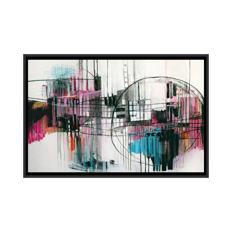 «City By The Bay», reproduction d'art sur toile encadrée, H 40 po x l 60 po, Noir, Toile à cadre flottant sans passe-partout