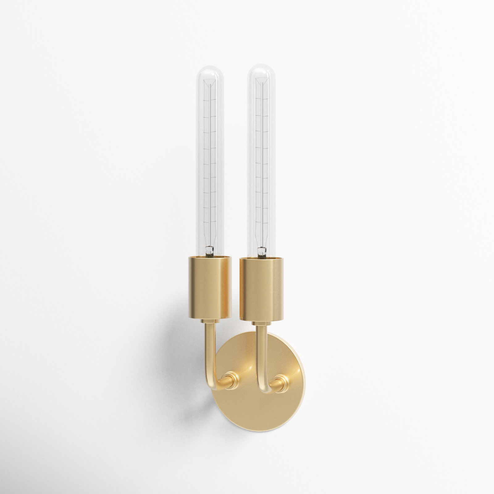 Henry Armed Sconce, Aged Brass