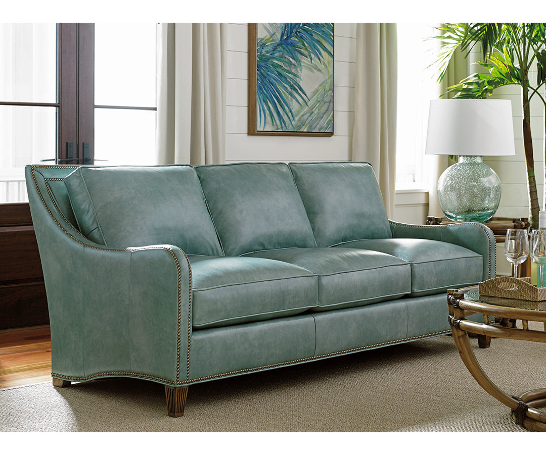 Twin Palms Koko Leather Sofa Tommy Bahama Home