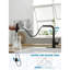 Kitchen Faucets With Pull Down Sprayer,Waterfall Kitchen Sink Faucet,Commercial Utility Stainless Steel Kitchen Faucets,Single Handle Kitchen Sink Faucet With Pull Down Sprayer For 3 Function