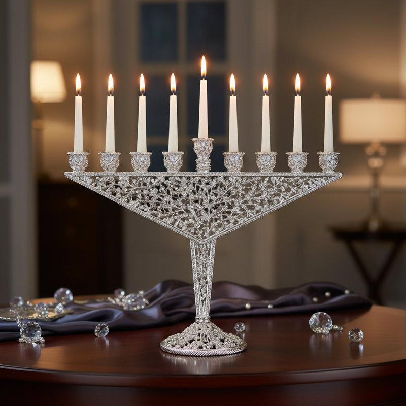 Isadora Menorah, Silver