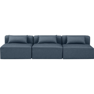 Canapé modulaire en similicuir 3 pièces Ivion