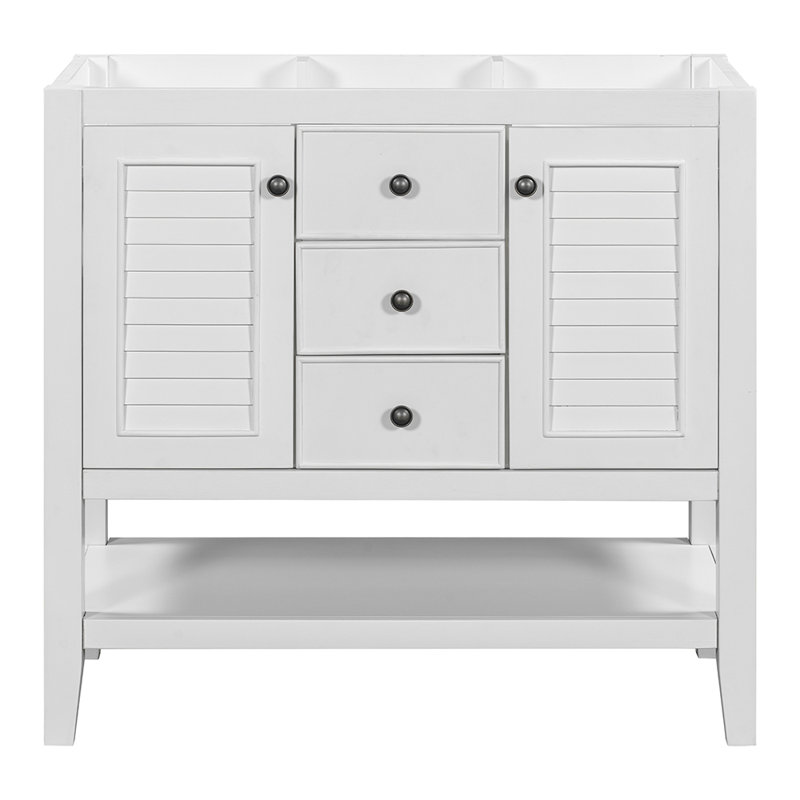Base de meuble-lavabo simple Raffaela 35,01 seulement, Blanc