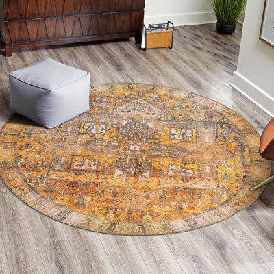 Tapis transitionnel de couleur jaune-ivoire